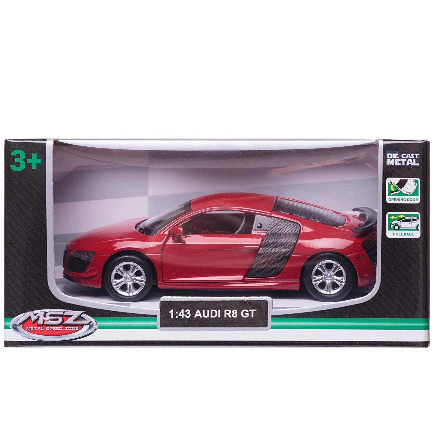 Автомобиль Abtoys Audi MSZ 1:43 инерционный красный WE-15956R - фото 2