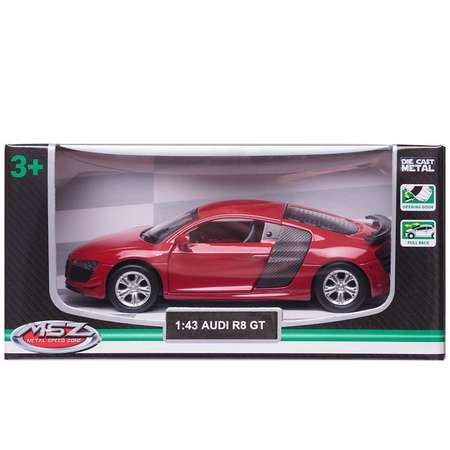 Автомобиль Abtoys Audi MSZ 1:43 инерционный красный