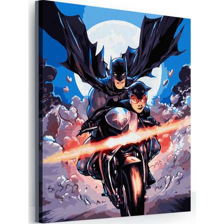 Картина по номерам Hobby Paint Бэтмен и женщина-кошка 40*50
