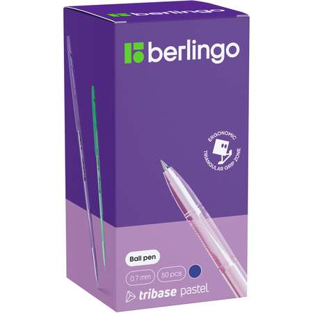 Ручка шариковая Berlingo Tribase Pastel в ассортименте CBp_70942