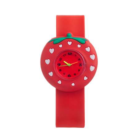 Часы Sima-Land наручные детские «Клубничка» ремешок силикон
