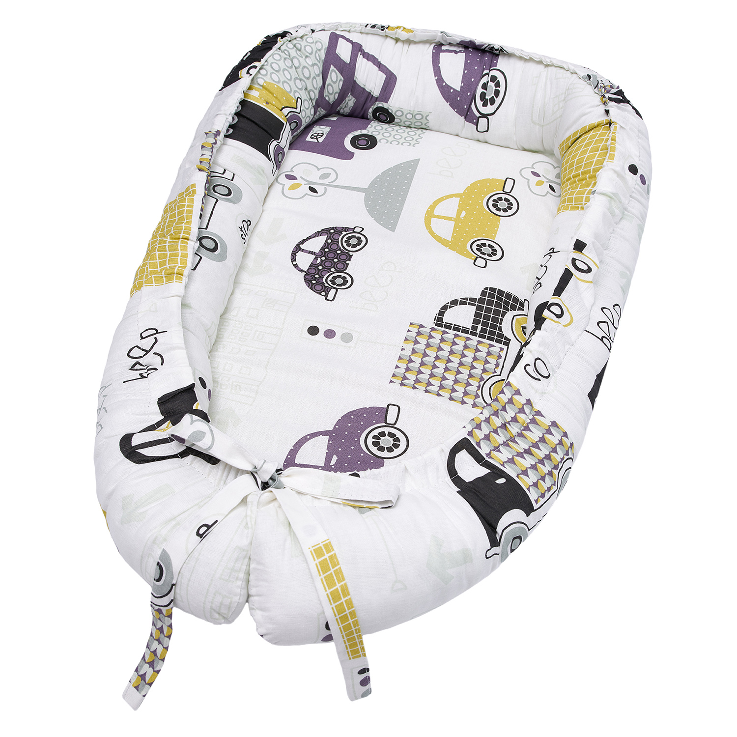 Матрас кокон-гнездо Amarobaby Twinkle Star Движение ABDM-61LB-Gd - фото 3