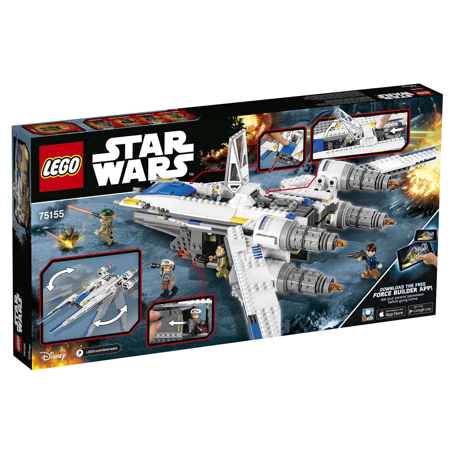 Конструктор LEGO Star Wars TM Истребитель Повстанцев «U-wing» (75155) - фото 3