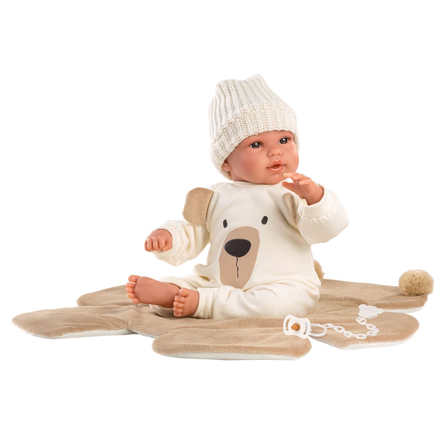 Кукла LLORENS младенец Осито 36 см в коричневом со звуком L 63645 - фото 2