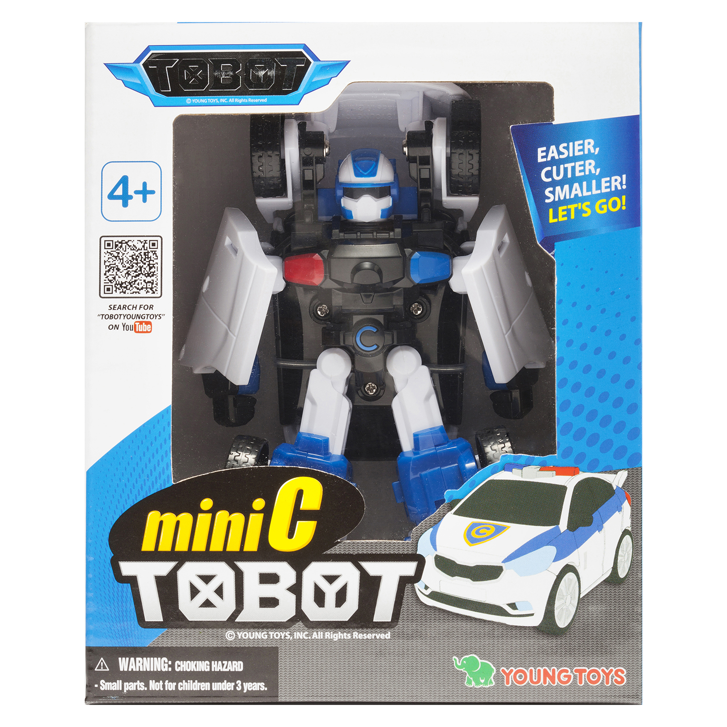 Робот Tobot Трансформер ТОБОТ мини C сине-белый сезон 2 - фото 10