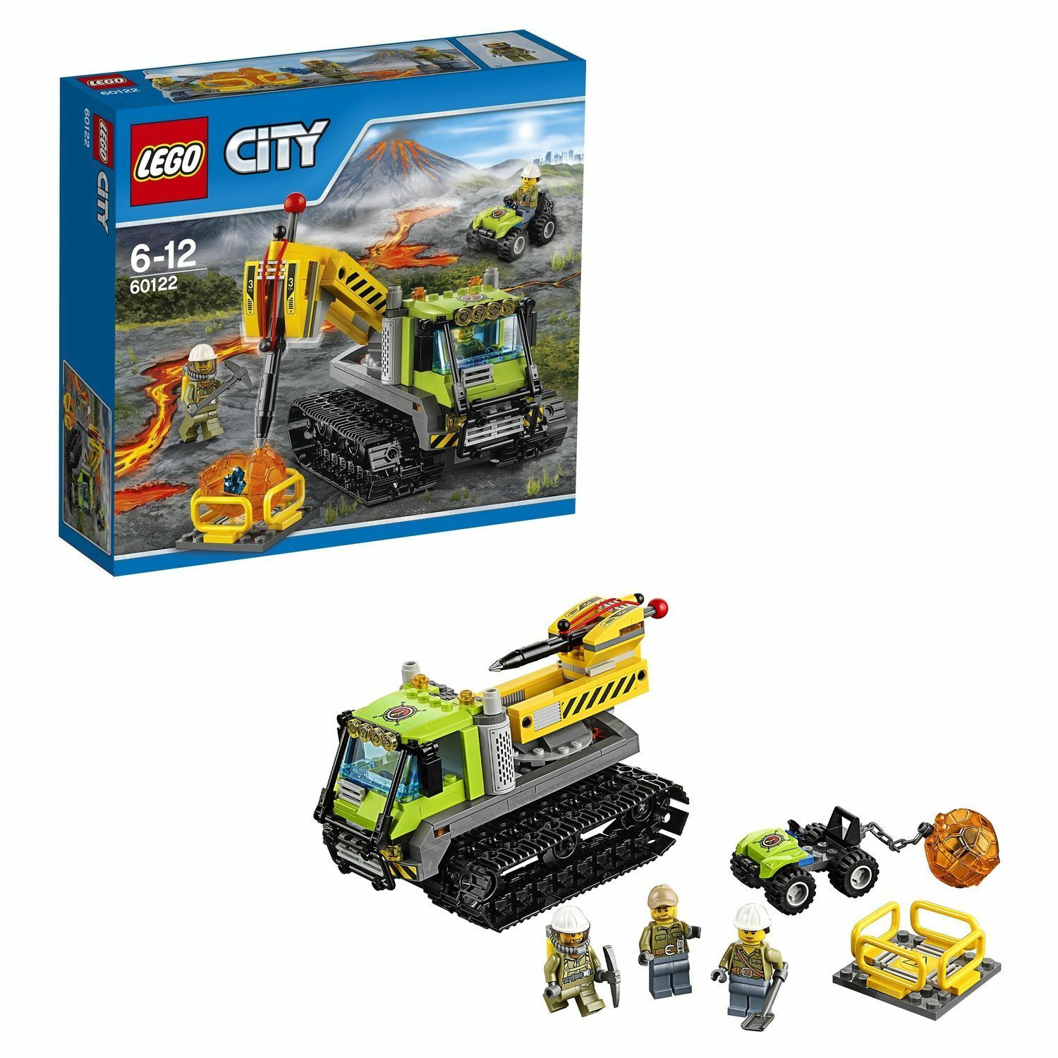 Конструктор LEGO City Volcano Explorers Вездеход исследователей вулканов  (60122)