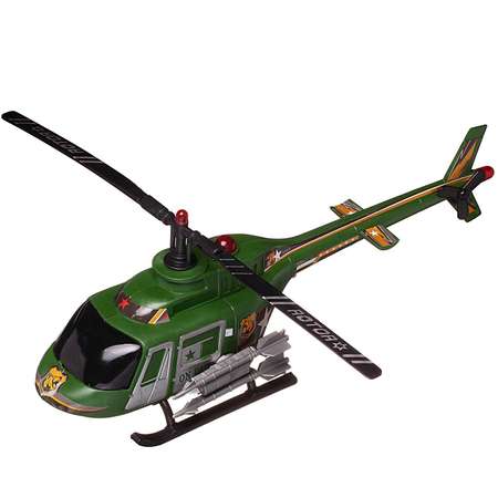 Игровой набор Боевая сила ABTOYS Военная техника с вертолетом гидроциклом фигуркой и аксессуарами 6 предметов