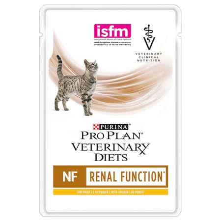 Корм для кошек Purina Pro Plan Veterinary diets NF при заболевании почек курица пауч 85г