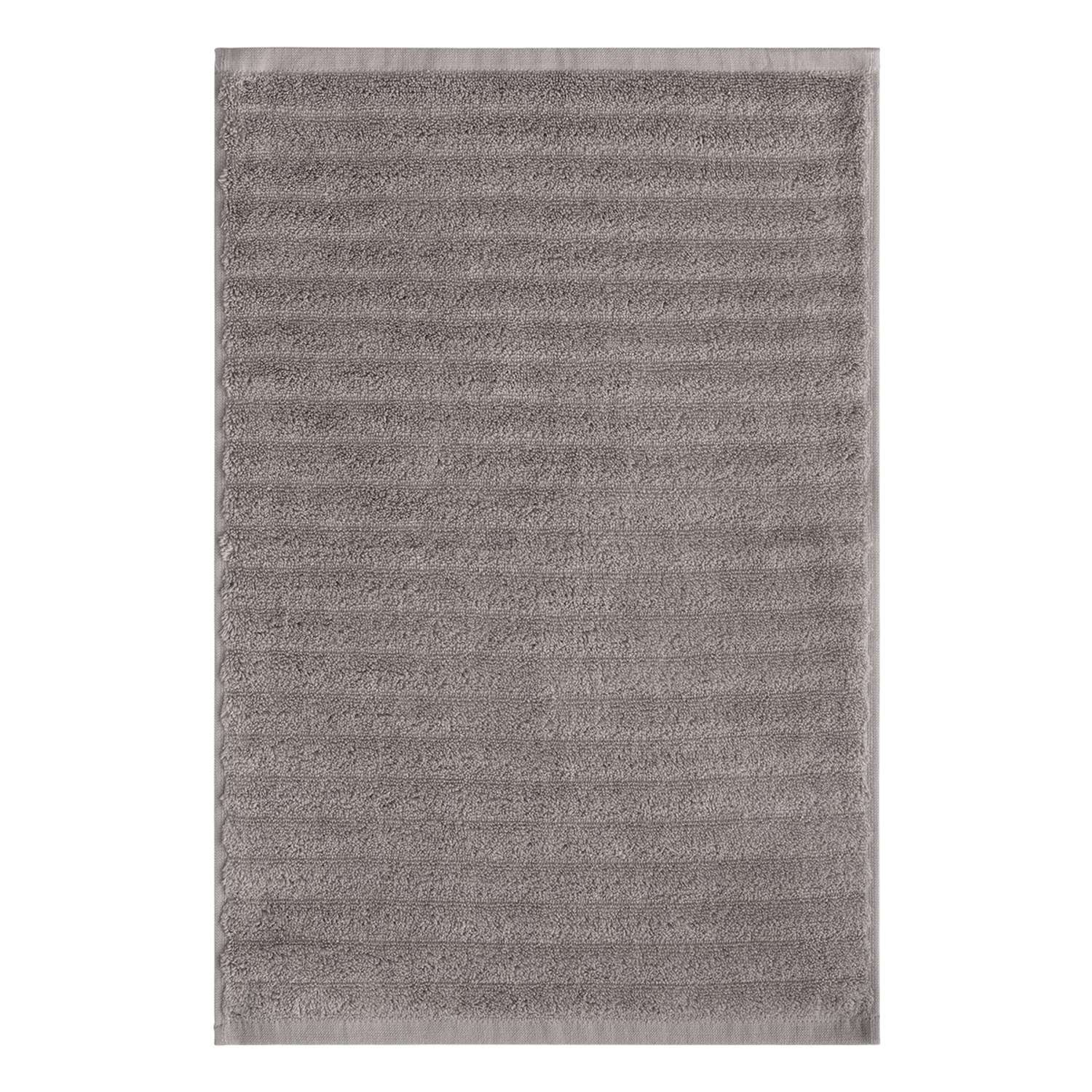 Полотенце махровое LUCKY Волна 40x60 см 100% хлопок серый - фото 4