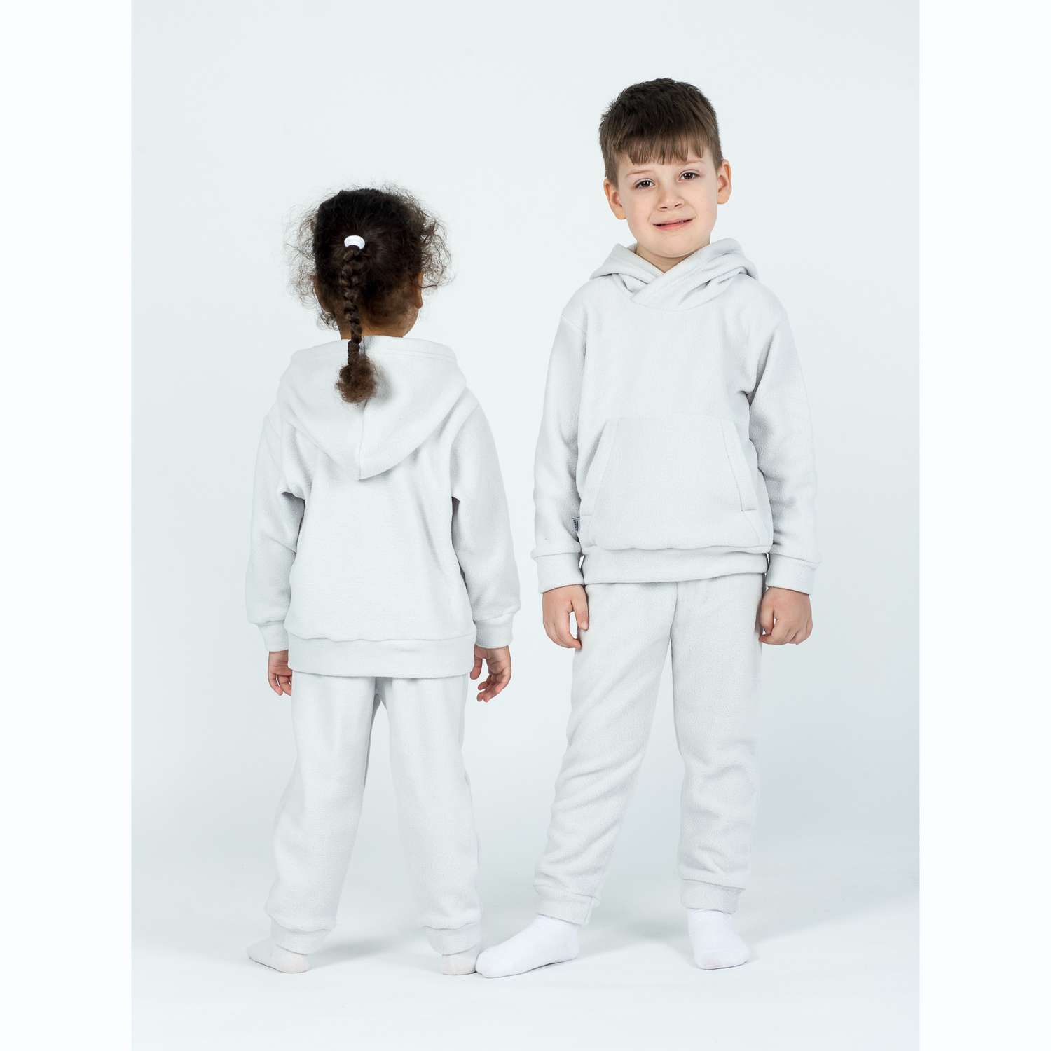 Худи и брюки KiMMi Baby Кб-13087043г(ш) св.серый - фото 2