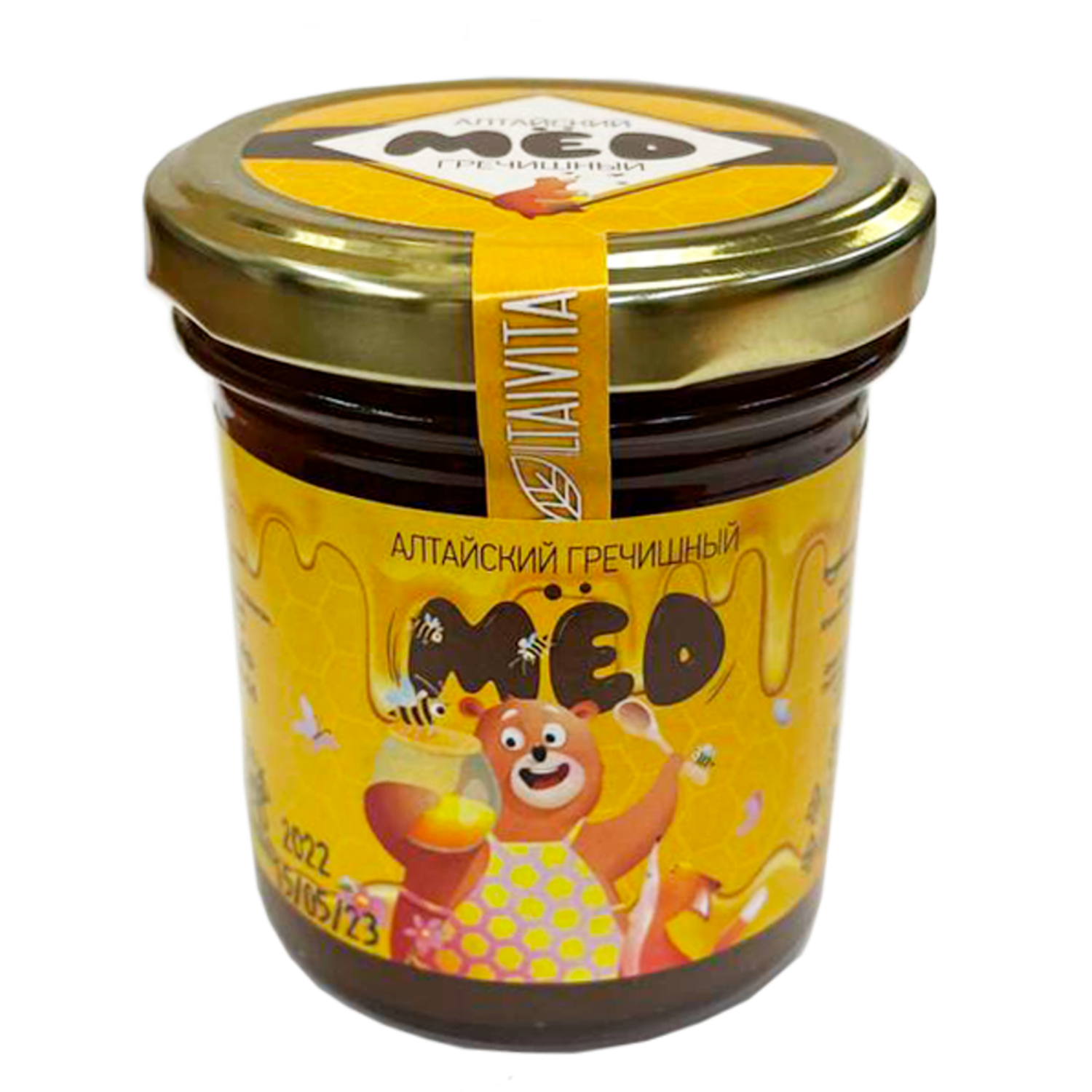 Алтайский мед Гречишный Altaivita ручная фасовка 200 гр - фото 1