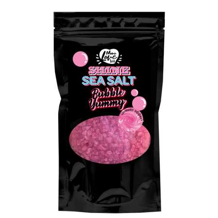 Морская соль для ванны MonoLove bio BUBBLE YUMMY с шиммером и ароматом бабл гам 250 г