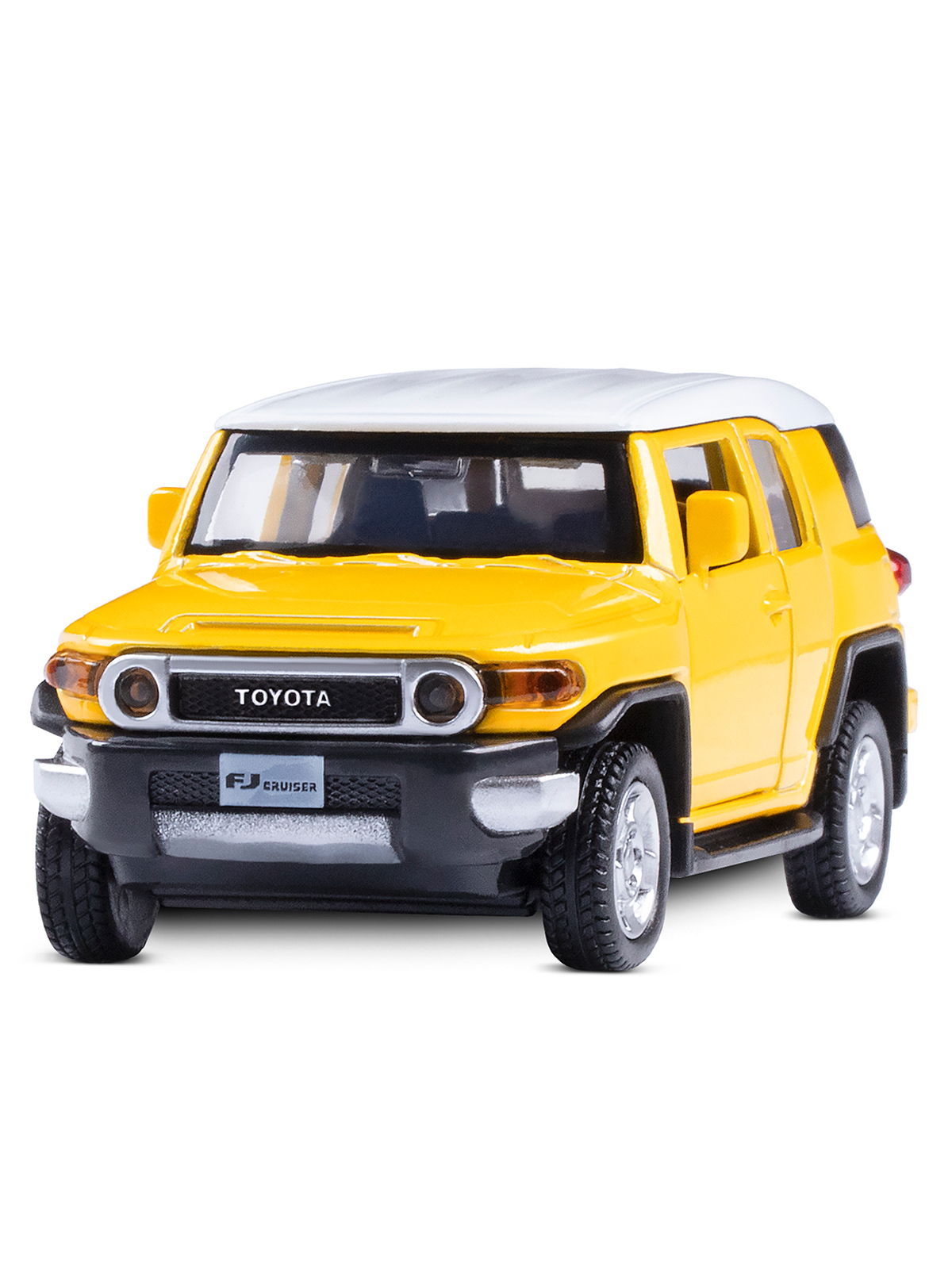 Автомобиль АВТОпанорама Toyota 1:43 инерционный желтый JB1200134 - фото 9