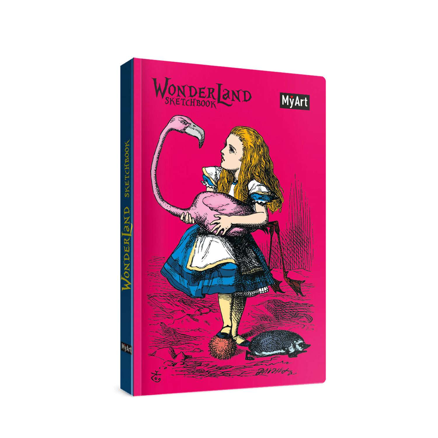 Блокнот Проф-Пресс скетчбук Wonderland комплект из 2 шт по 64 л 116х180 мм Алиса с фламинго+Шалтай-Болтай - фото 2