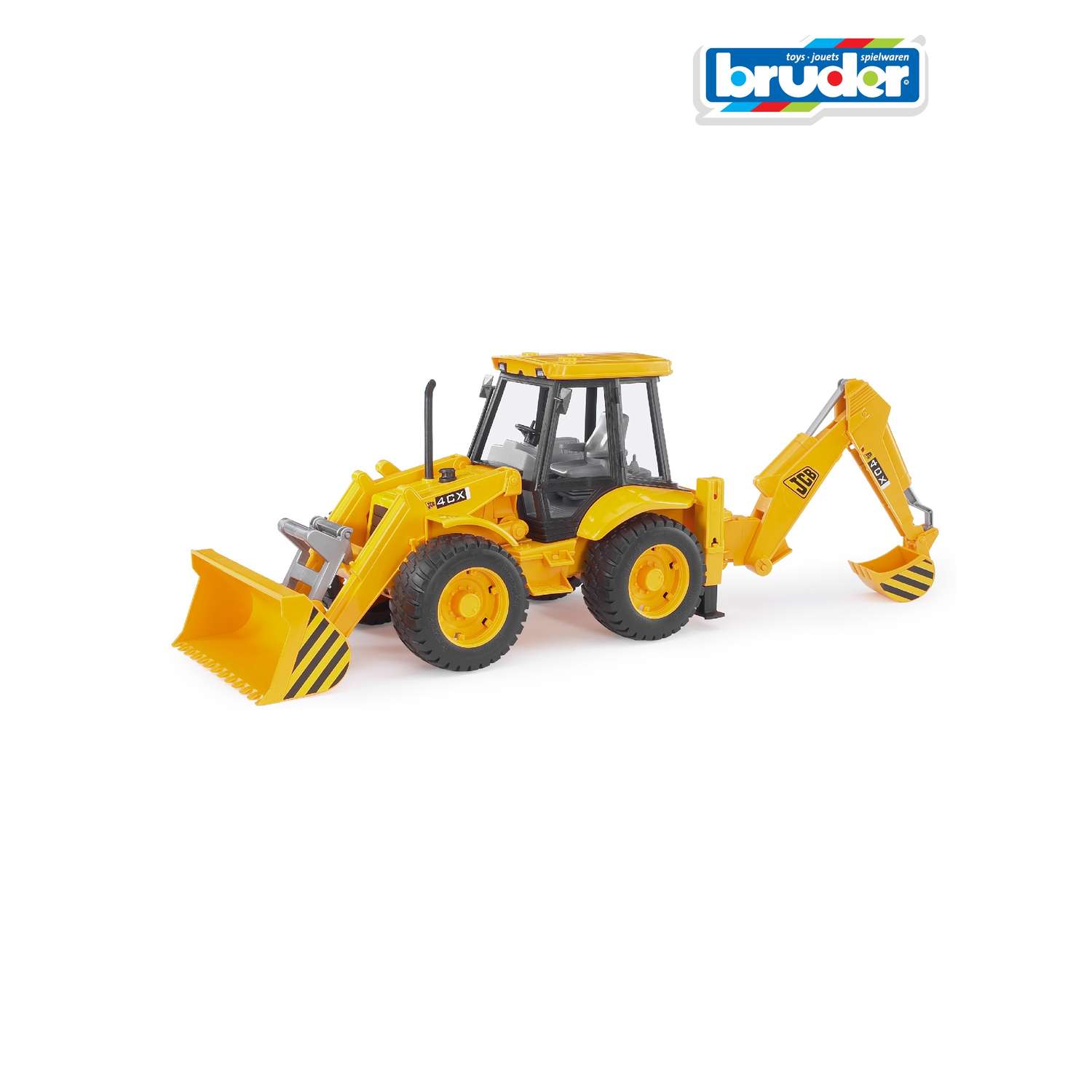 Игрушка BRUDER Экскаватор – погрузчик колёсный JCB 4CX 02-428 - фото 1