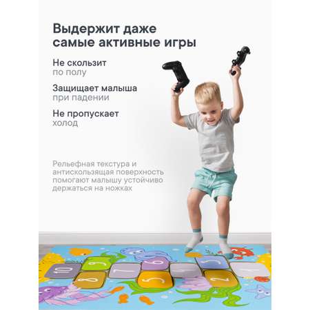 Коврик игровой для детей VILINA Познавайка 80х120см Классики