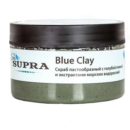 Скраб для тела SUPRA SPA пастообразный Голубая глина Морские водоросли