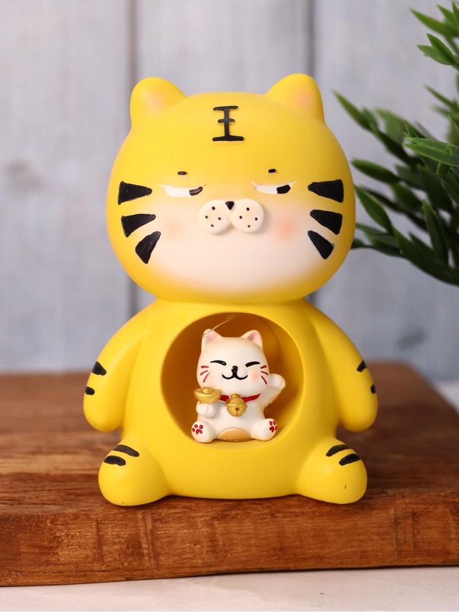 Ночник iLikeGift Brindle cat yellow - фото 6