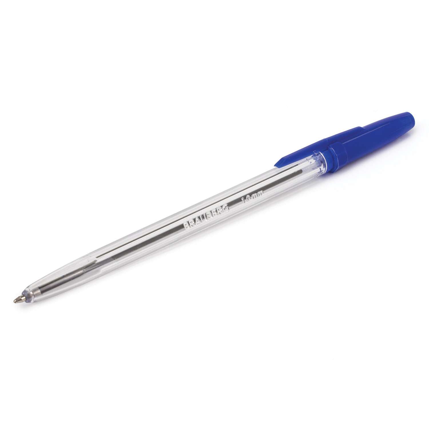 Ручки шариковые Brauberg синие набор 50 штук - фото 8
