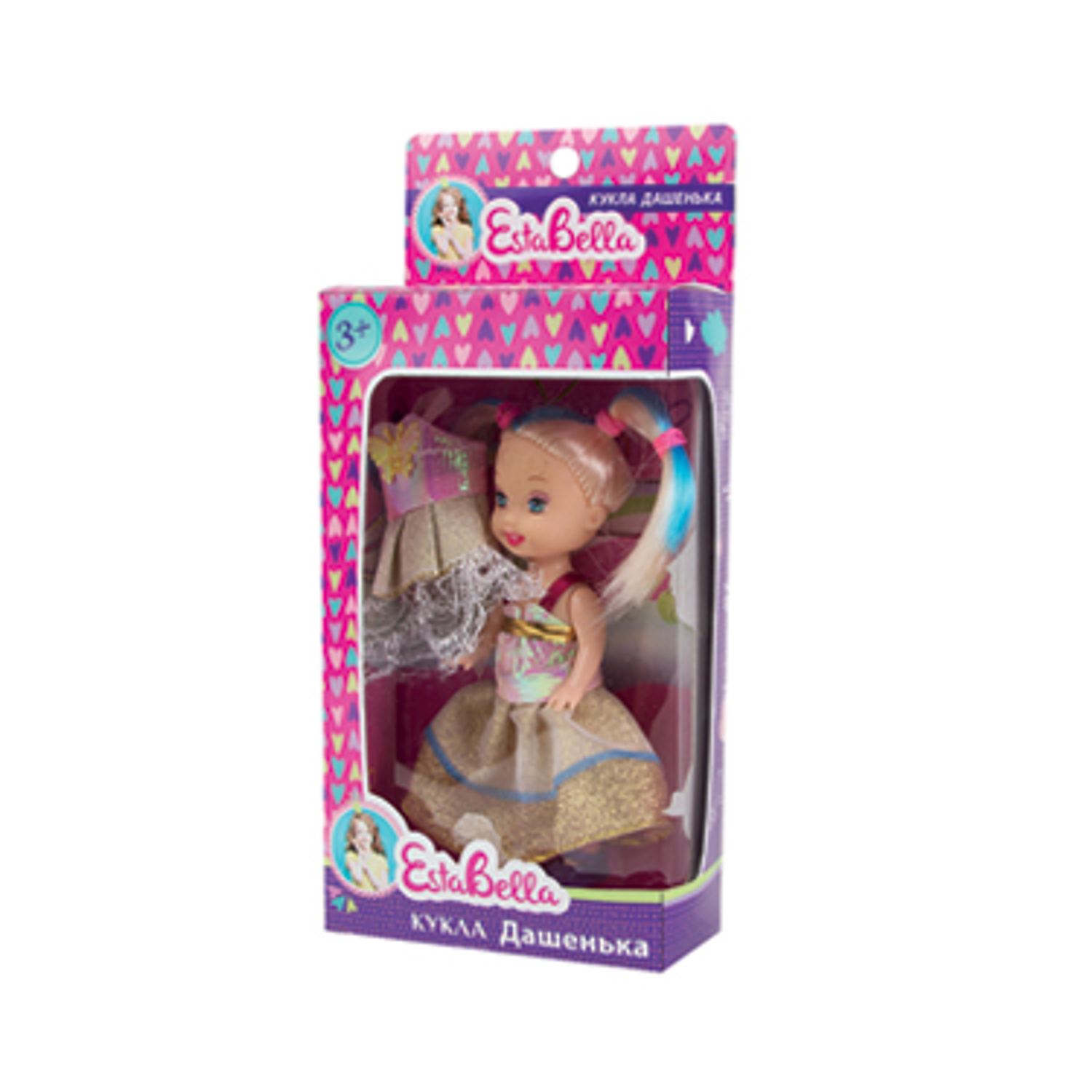Маленькая кукла EstaBella Дашенька со сменным платьем 62248 - фото 1