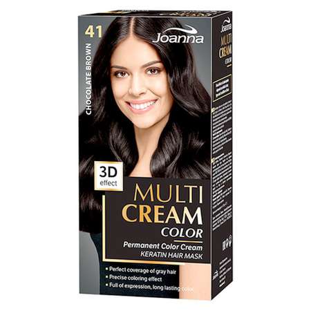 Краска для волос JOANNA Multi cream 3d шоколадный (тон 41)