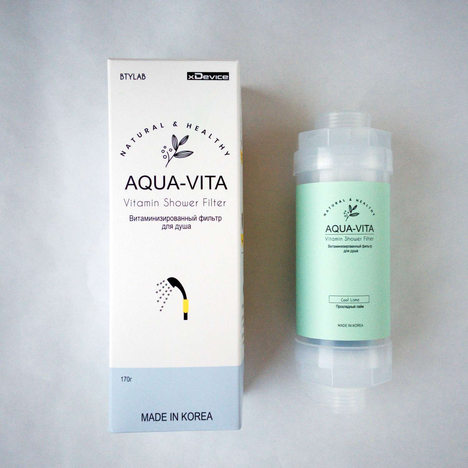 Фильтр для душа Aqua-Vita витаминный и ароматизированный Прохладный Лайм - фото 5
