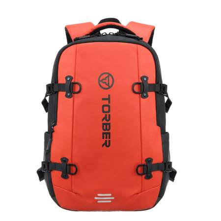 Рюкзак TORBER Xtreme спортивный оранжевый чёрный с отделением для ноутбука