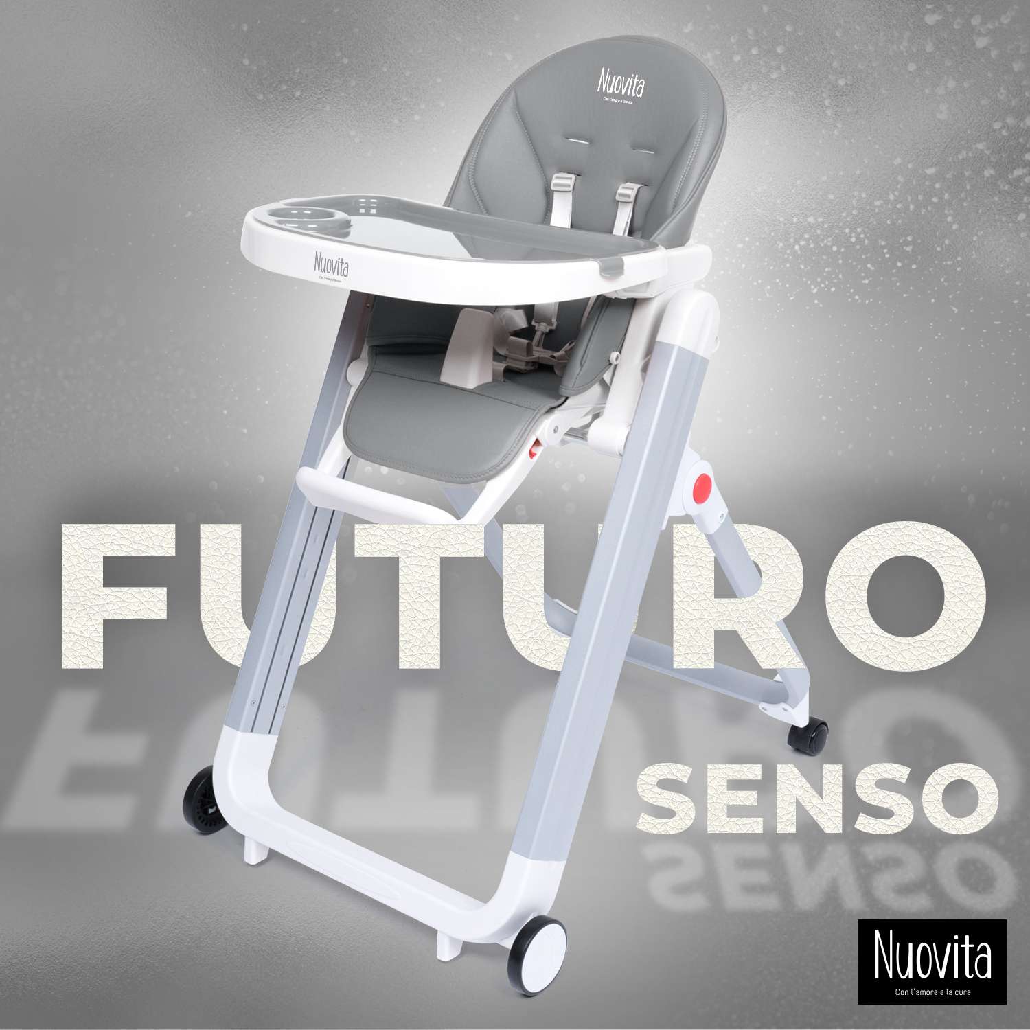 Стульчик для кормления Nuovita Futuro Senso Bianco Темно-серый - фото 2