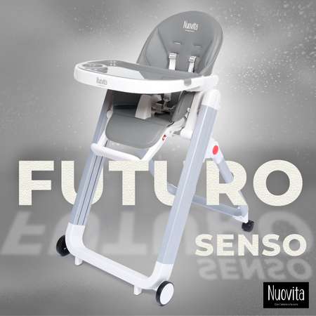 Стульчик для кормления Nuovita Futuro Senso Bianco Темно-серый