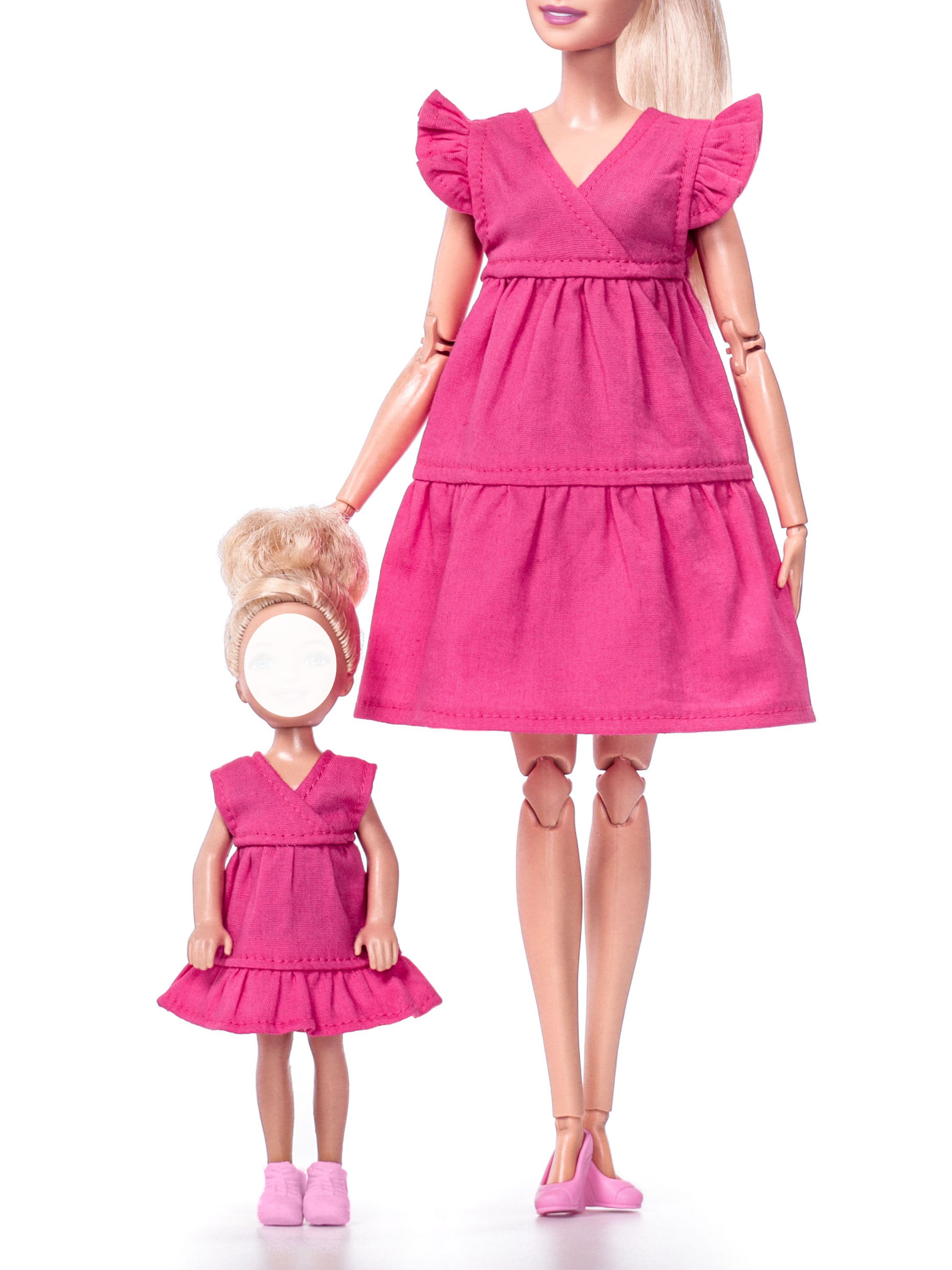 Платья одежда для кукол Barbie и Chelsea VIANA розовый 11.315.5v - фото 1