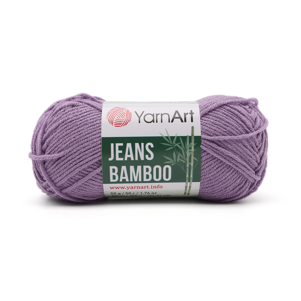 Пряжа для вязания YarnArt Jeans bamboo 50 гр 150 м бамбук полиакрил мягкая матовая 10 мотков 116 сиреневый - фото 4