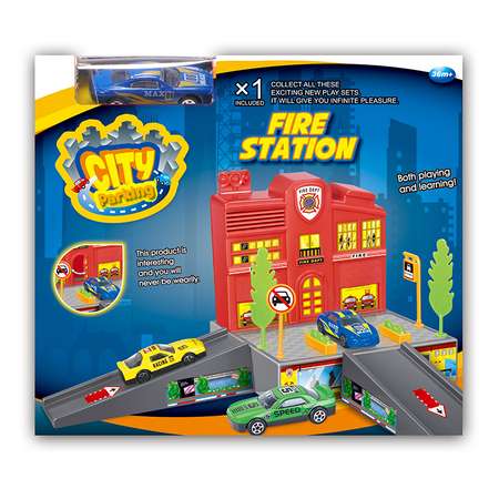 Пожарная станция Dave Toy с 1 машинкой