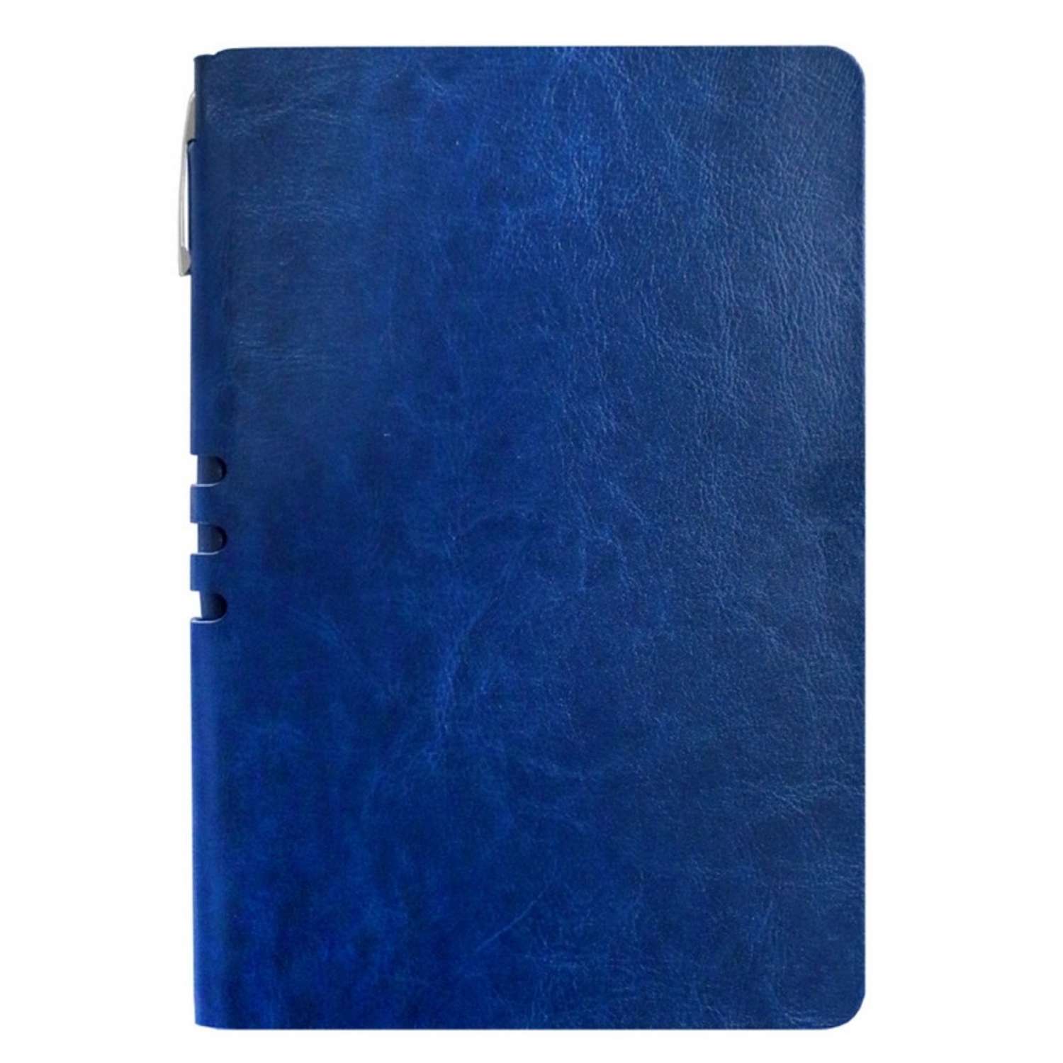 Бизнес-тетрадь Attache Light Book А5 112 листов линия цветной срез кожзаменитель темно-синий - фото 1