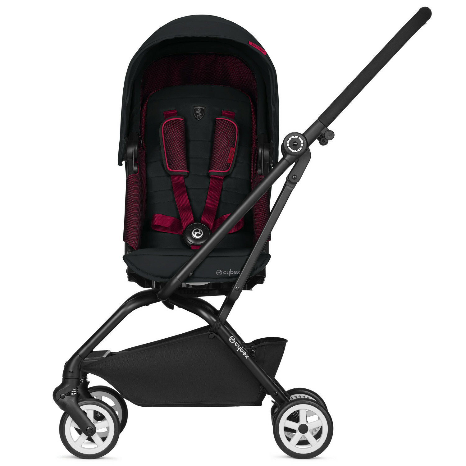 Коляска Cybex Eezy S Twist Fe Ferrari Victory с дождевиком Black - фото 3