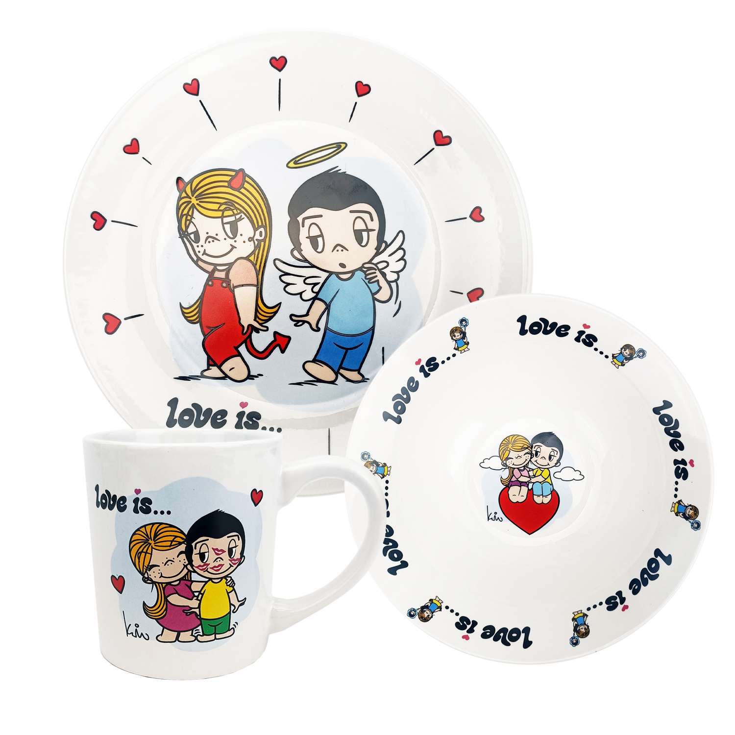 Набор посуды ND Play Love is 3 предмета в подарочной упаковке 309929 - фото 1
