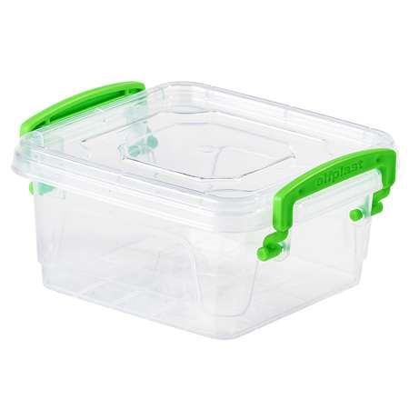 Контейнер elfplast пластиковый Fresh Box прозрачный квадрат 0.35 л 11.8х11х5.7 см