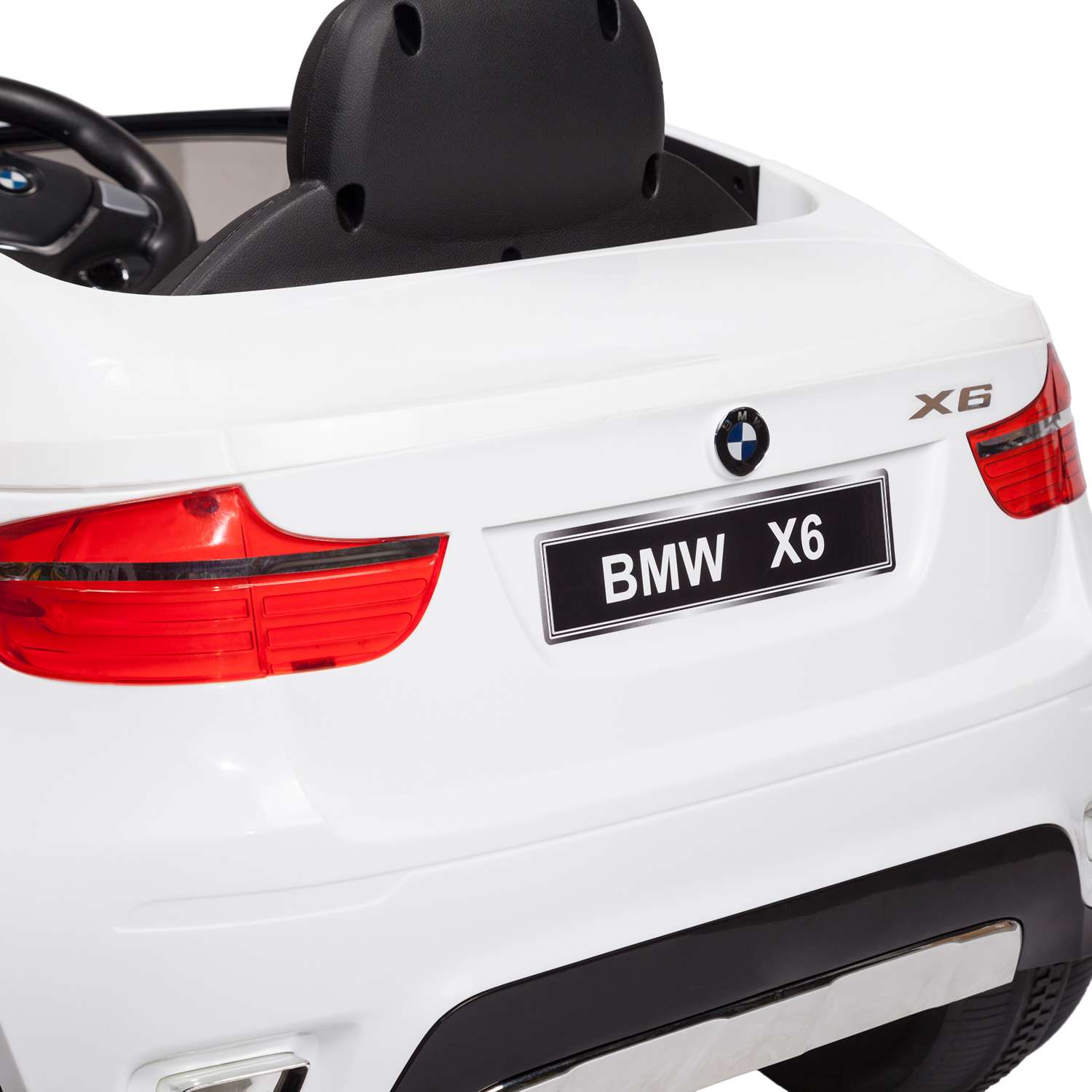 Электромобиль Kreiss (звук) BMW X6 2X6V белый - фото 11