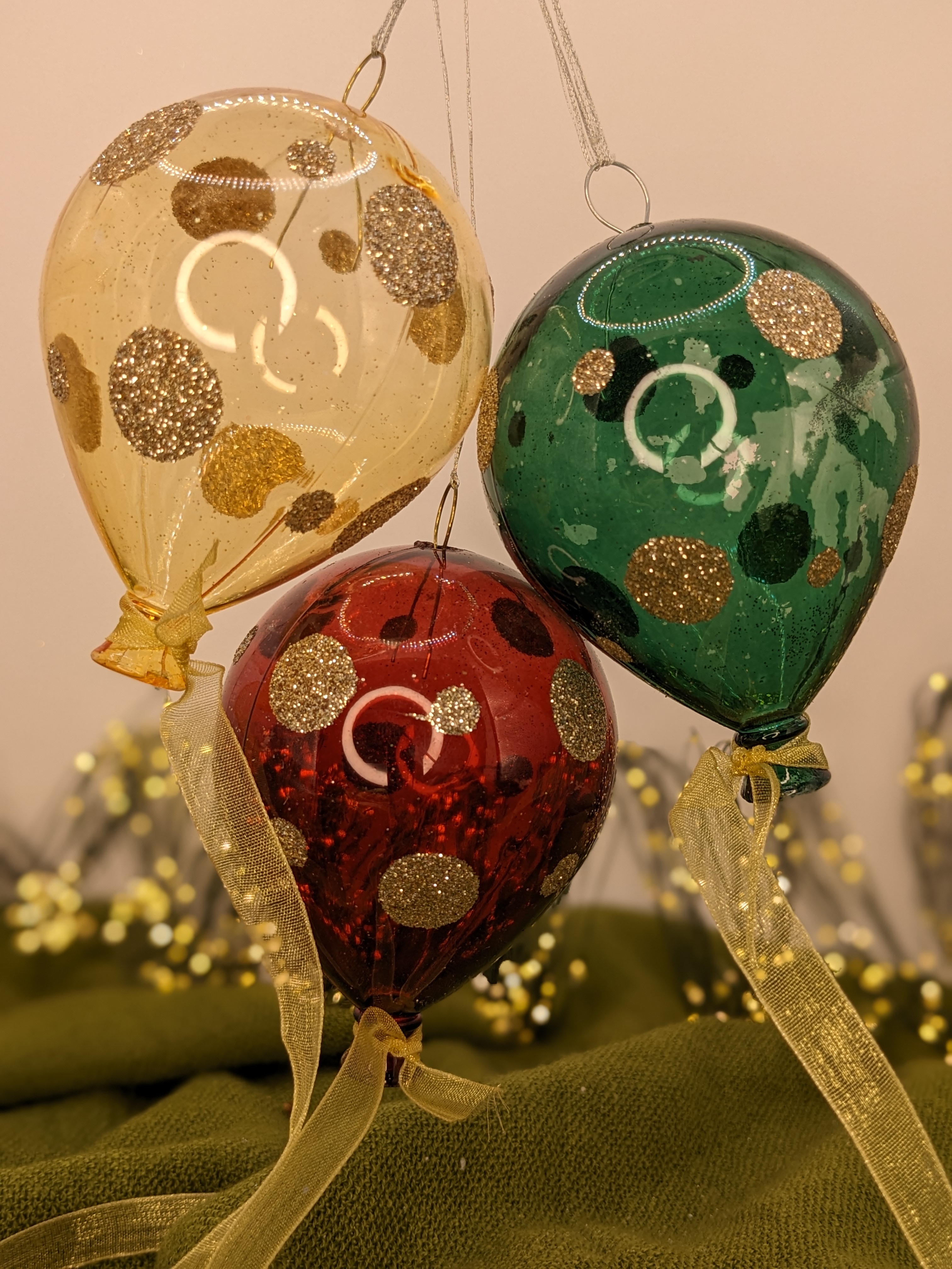 Набор елочных шаров 3шт Kaemingk Воздушный шар - фото 4