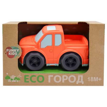 Игрушка Funky Toys Эко-машинка Красная 15 см FT0304320-1