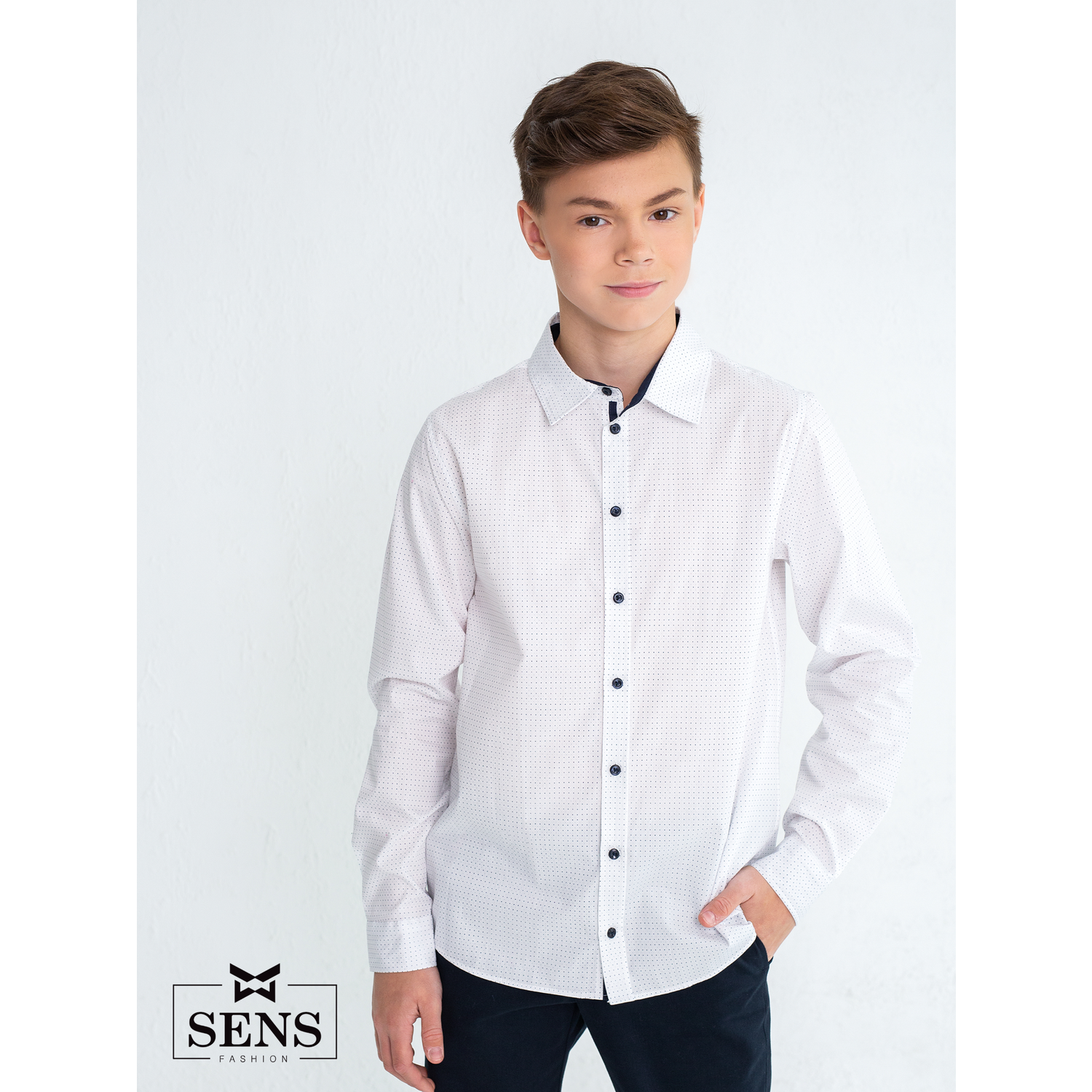 Рубашка Sens Fashion РМПП/белый - фото 8