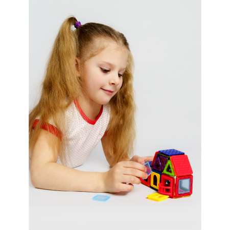Конструктор Крибли Бу магнитный пластиковый сборный/детская развивающая игрушка с крупными деталями 38 эл.