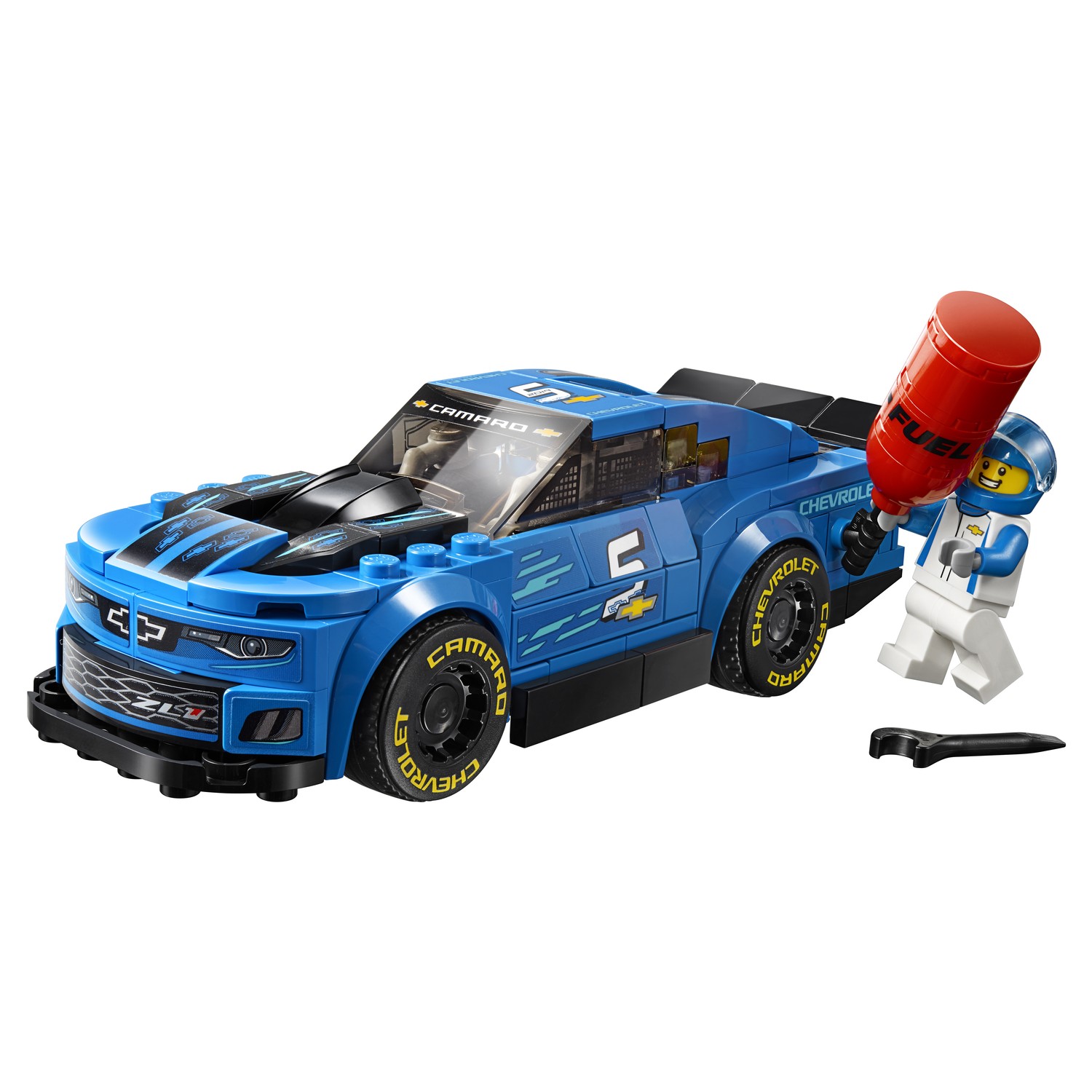 Конструктор LEGO Speed Champions Гоночный автомобиль Chevrolet Camaro ZL1 75891 - фото 14