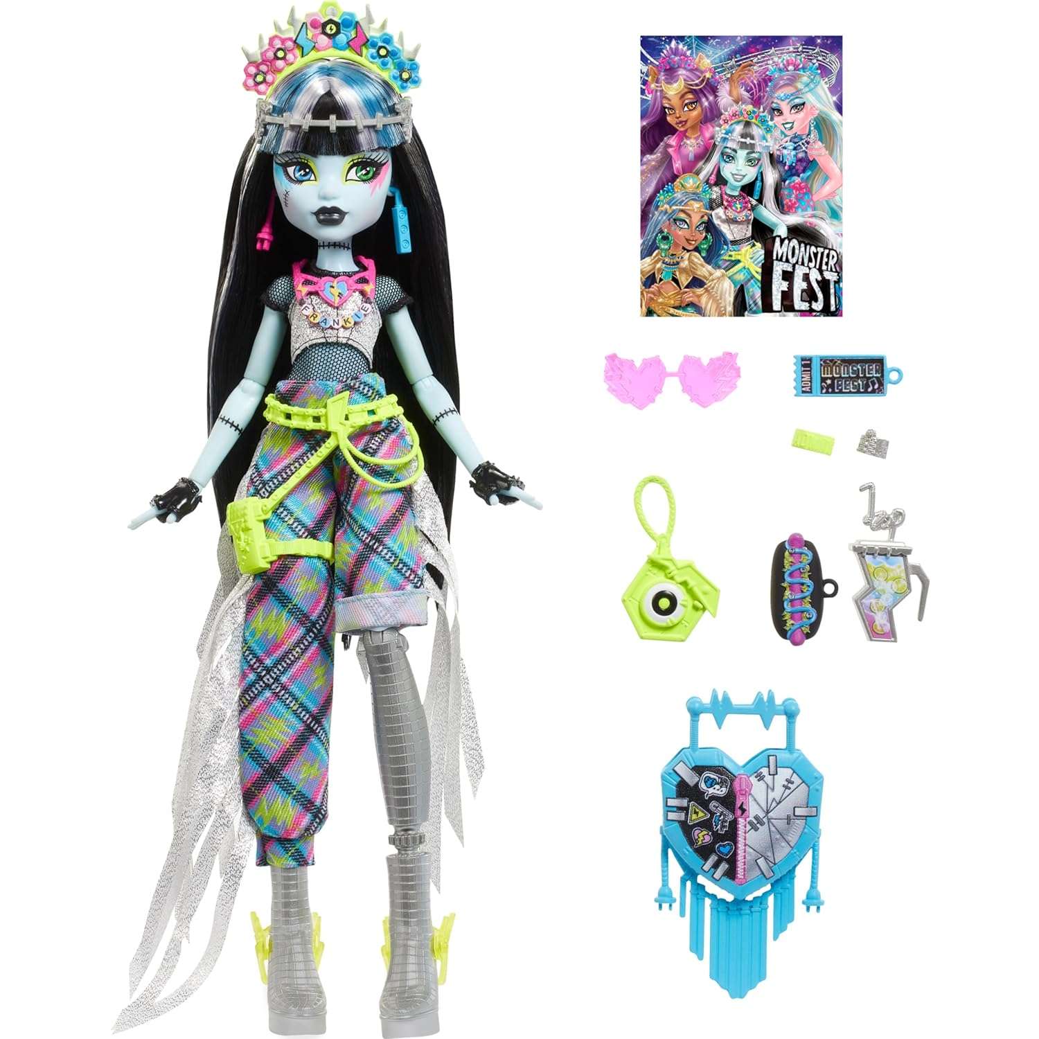 Кукла Monster High Монстр Фест Фрэнки HXH79 HXH79 - фото 1