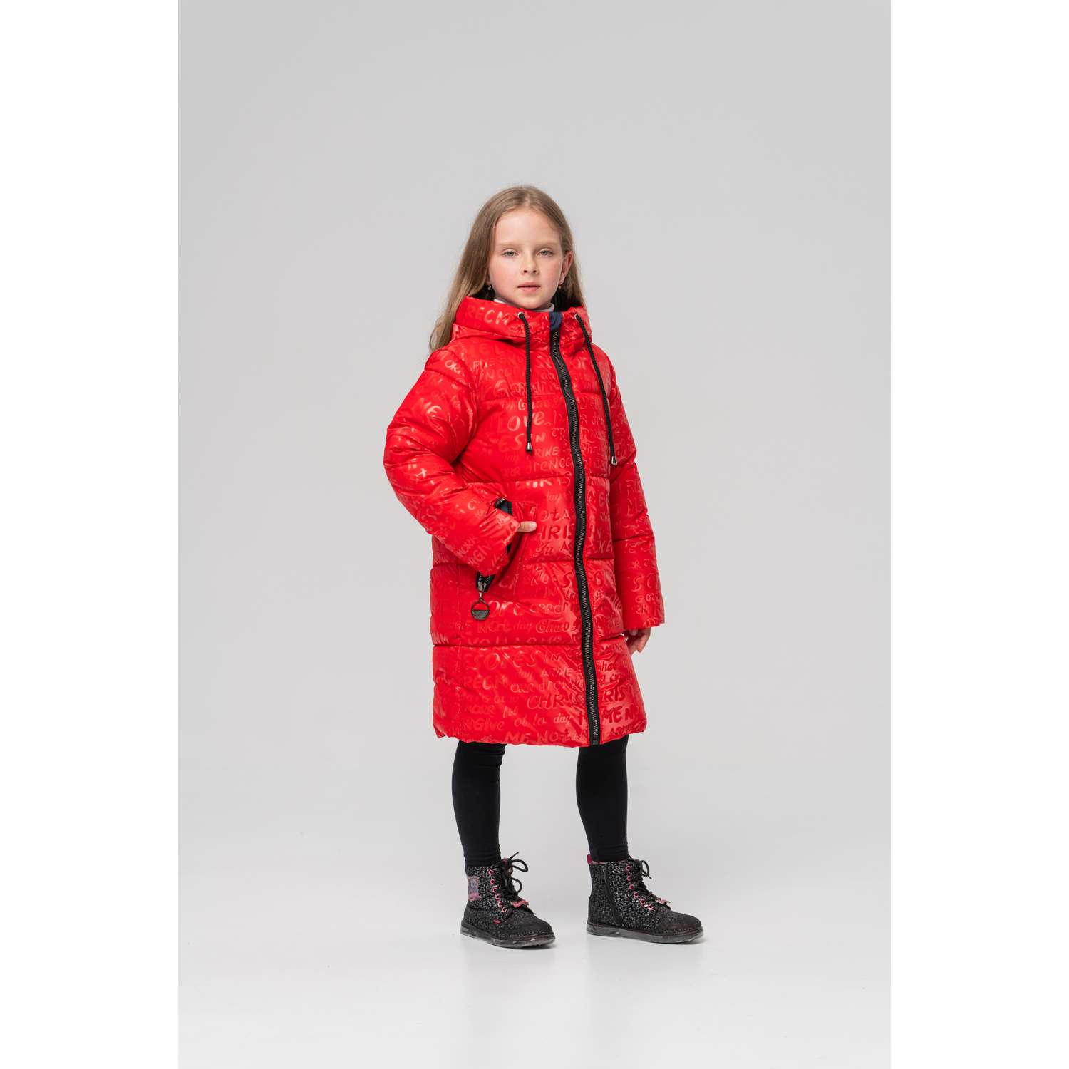 Пальто утепленное Disvey 15231/Красный - фото 1