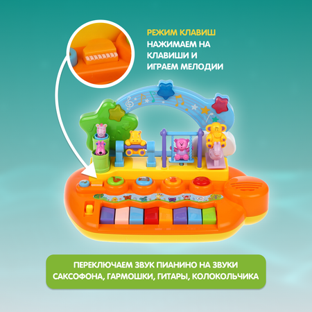 Игрушка Жирафики развивающий центр Пианино
