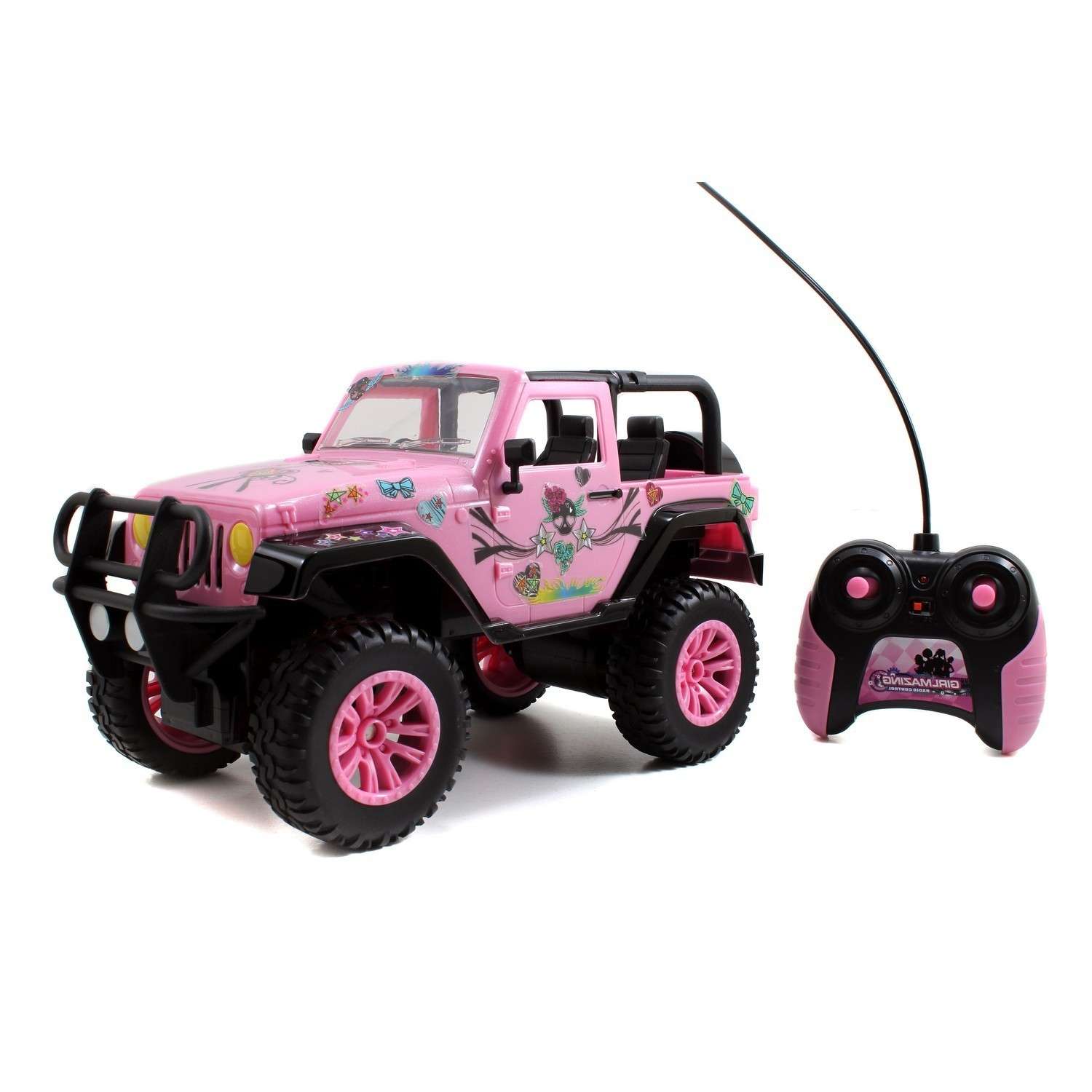 Машинка на радиоуправлении Jada масштаб 1:16 Girlmazing Jeep Розовая 96991 - фото 1