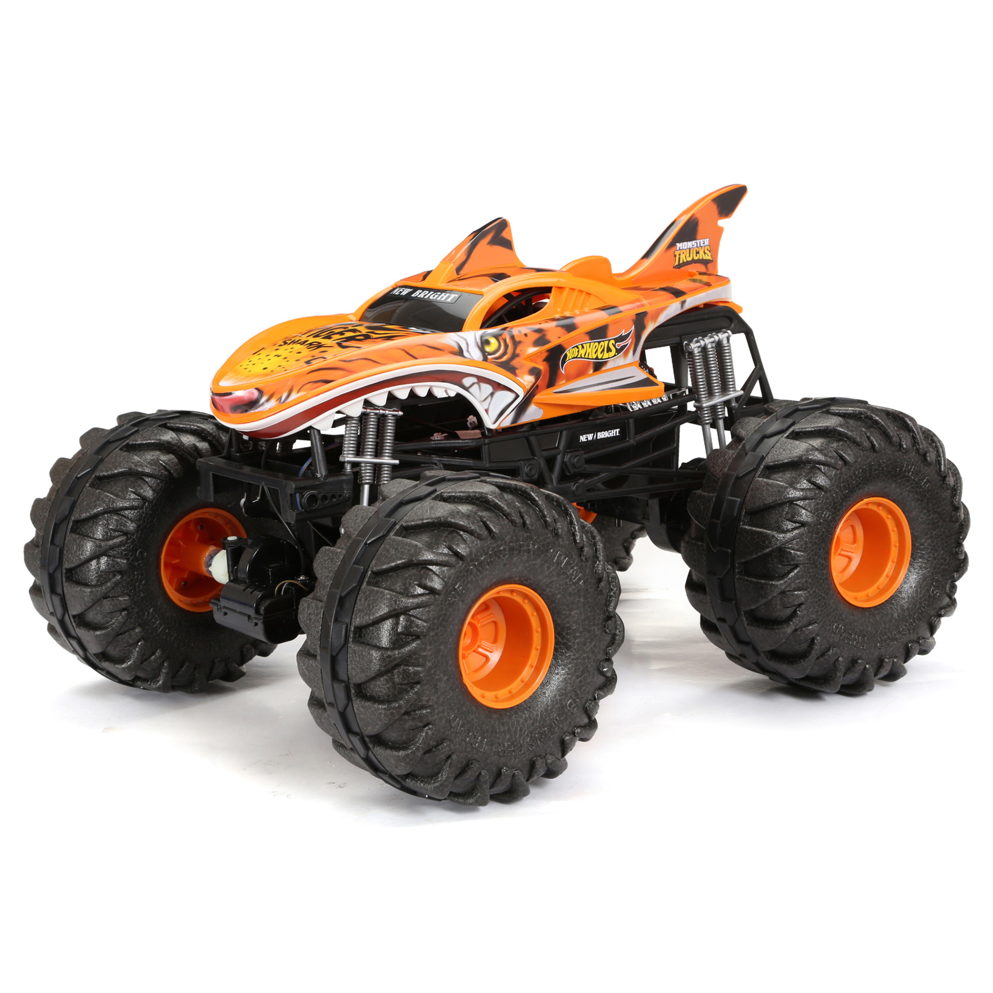 Машина Hot Wheels РУ 1:6 Monster Truck Tiger Shark 60660UW купить по цене  14509 ₽ в интернет-магазине Детский мир