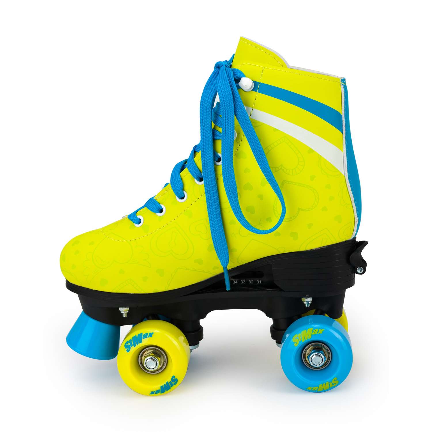 Роликовые коньки SXRide Roller skate YXSKT04LEM цвет лимонный размер 31-34 - фото 3