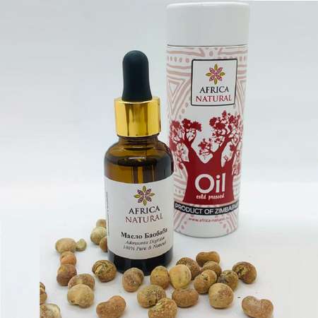 Масло баобаба холодного отжима Africa Natural Baobab Oil Organic для лица и тела из Африки 30 мл
