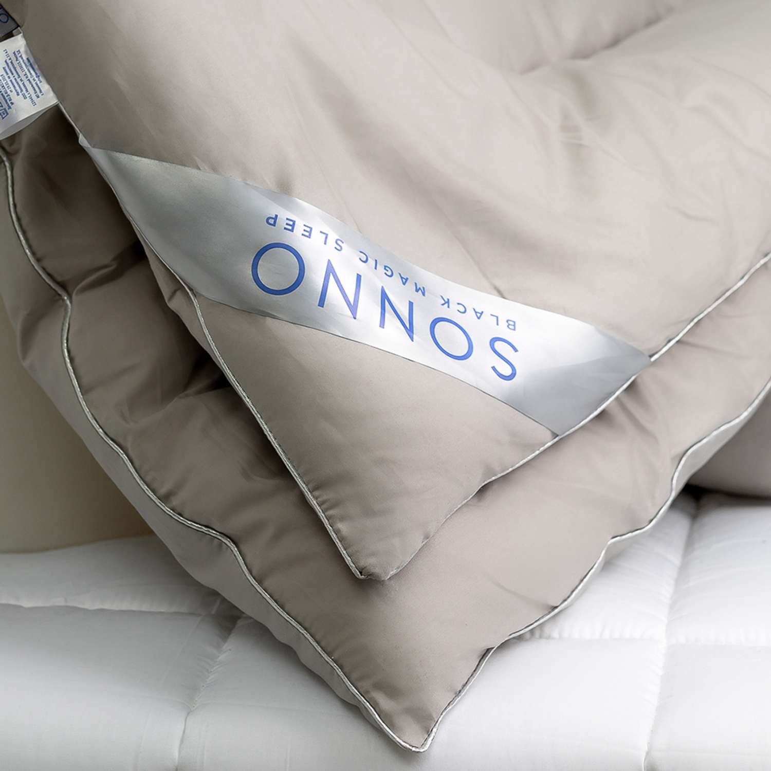 Одеяло SONNO ALCHIMIA 1.5 спальный 140x205 всесезонное с наполнителем Amicor платина - фото 4